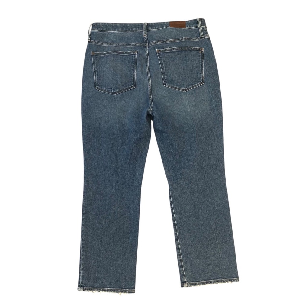 Madewell Slim Demi-Boot Jeans in Northaven Wash Raw Hem Size 33 - Picture 4 of 9